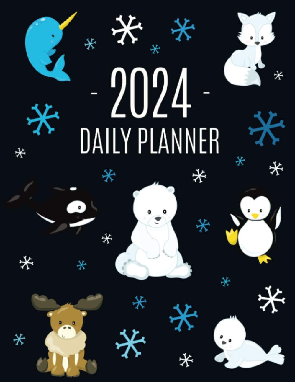 capítulo por capítulo baixar Arctic Animals Planner 2024: For All Your Weekly Appointments! | Cool 12 Months Daily Organizer with Penguin, Polar Bear & Seal (January–December)