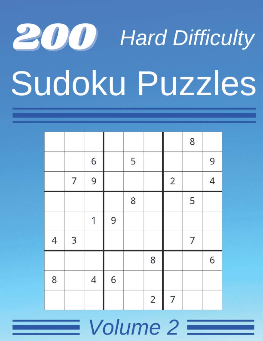200 Hard Difficulty Sudoku Puzzles: Sudoku Puzzle Book with Large Font for Adults and Seniors - Volume 2 (Sudoku Collection - Hard) baixar o livro de graça