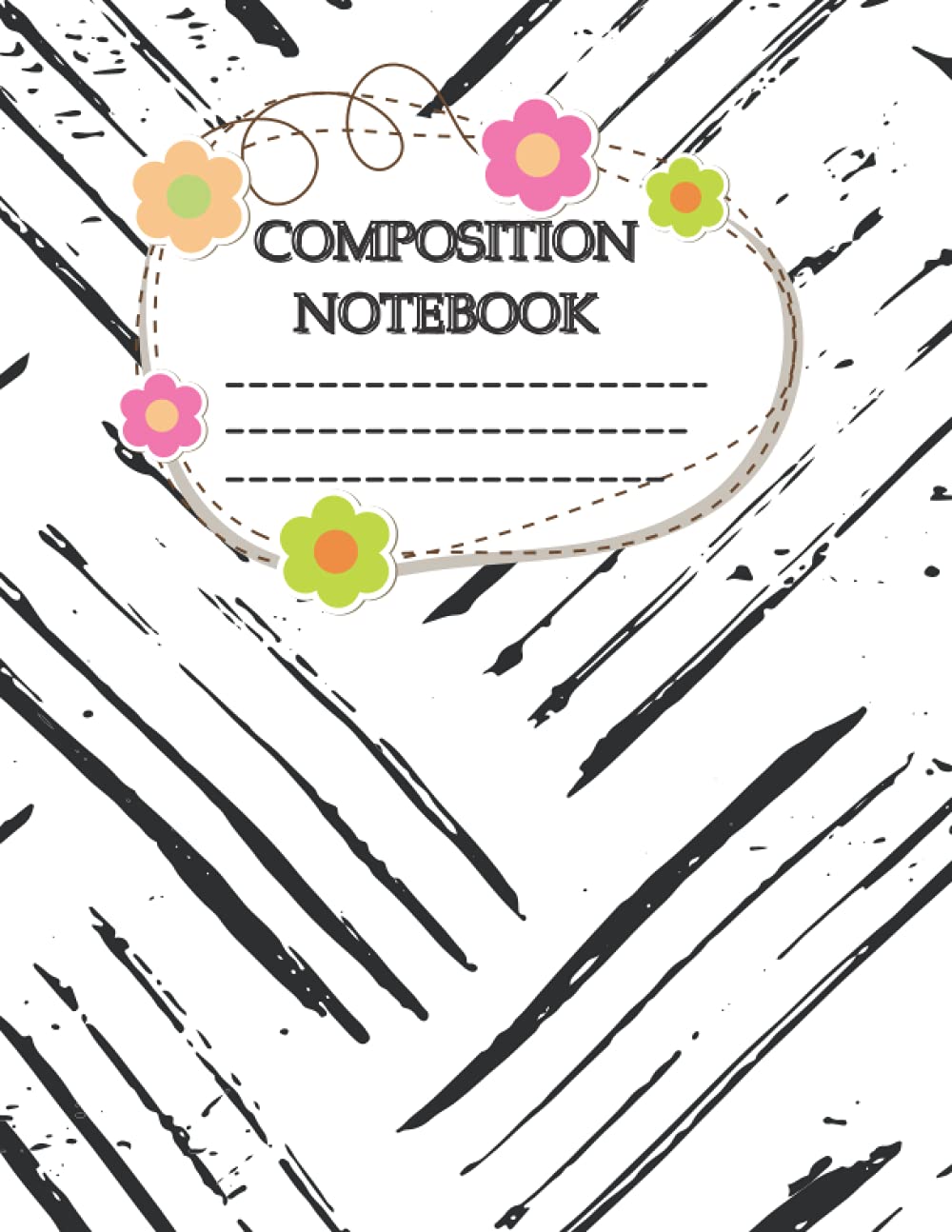 ler totalmente Composition Notebook: Wide Ruled Notebook, Blank Lined Paper Journal - 8.5 x 11” (100 Pages) For Students Kids Girls Boys Teens And Adults