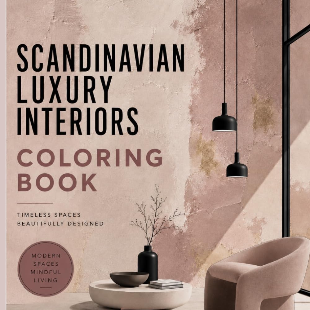 Scandinavian Luxury Interiors Coloring Book baixar o livro de graça