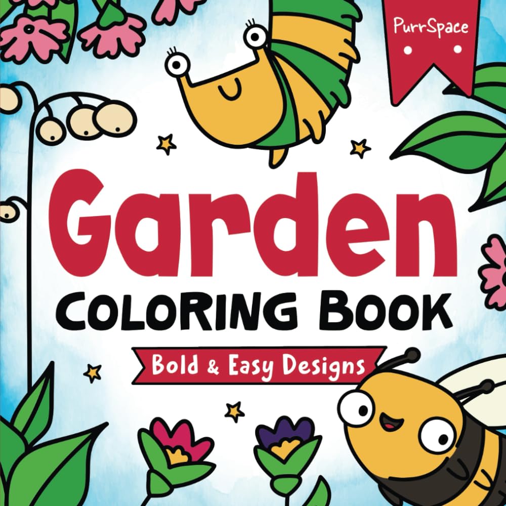 ler totalmente Garden Coloring Book: Bold and Easy Garden Coloring Book for Adults, Teens, Kids and Toddlers - Hours of Fun, Stress Relief, Creativity, and Relaxation!