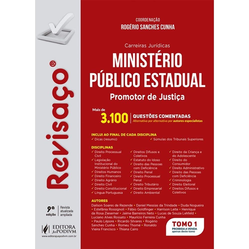 Revisaco - Minist. Publico Est. - Promotor Justica baixar o livro de graça