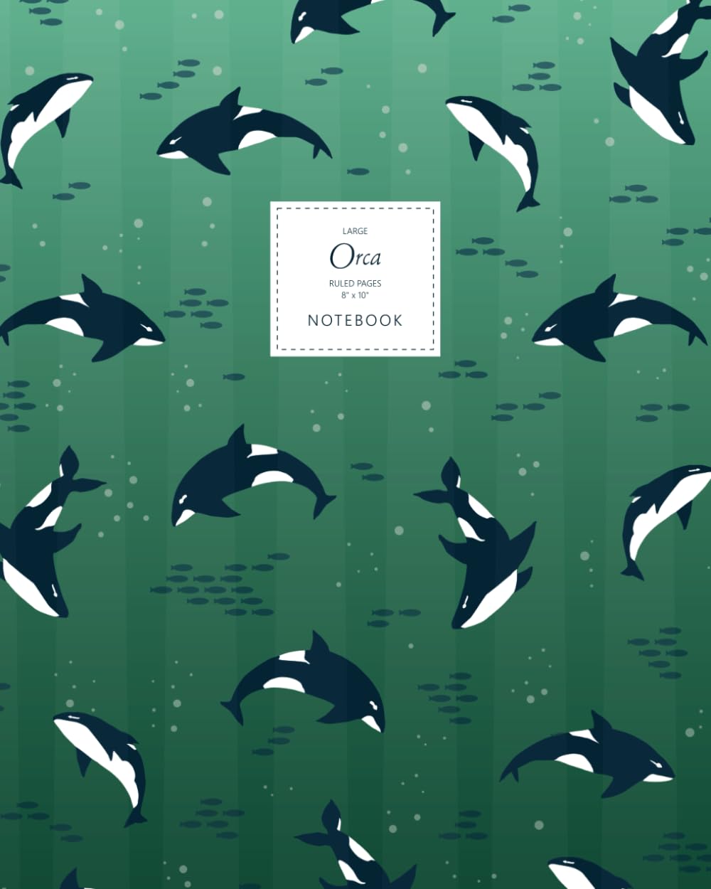 capítulo por capítulo baixar Orca Notebook - Ruled Pages - 8x10 - Large: (Emerald Edition) 192 pages (8x10 inches / 20.3x25.4 cm / Large)