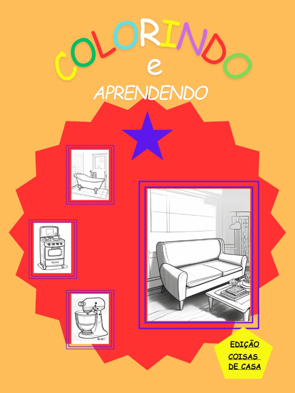 Colorindo e Aprendendo: Descubra os Nomes em Português: Colorindo e Aprendendo: coisas de casa baixar livro de graça
