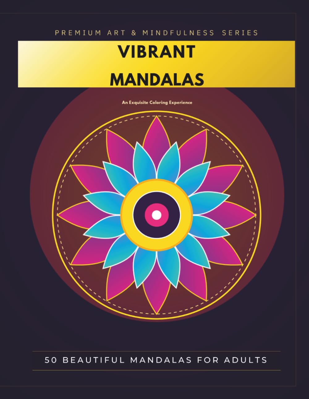 Large Print Mandala Coloring Book: 50 Easy Floral Patterns with Bold Lines for Adults, Seniors, and Beginners baixar o livro de graça