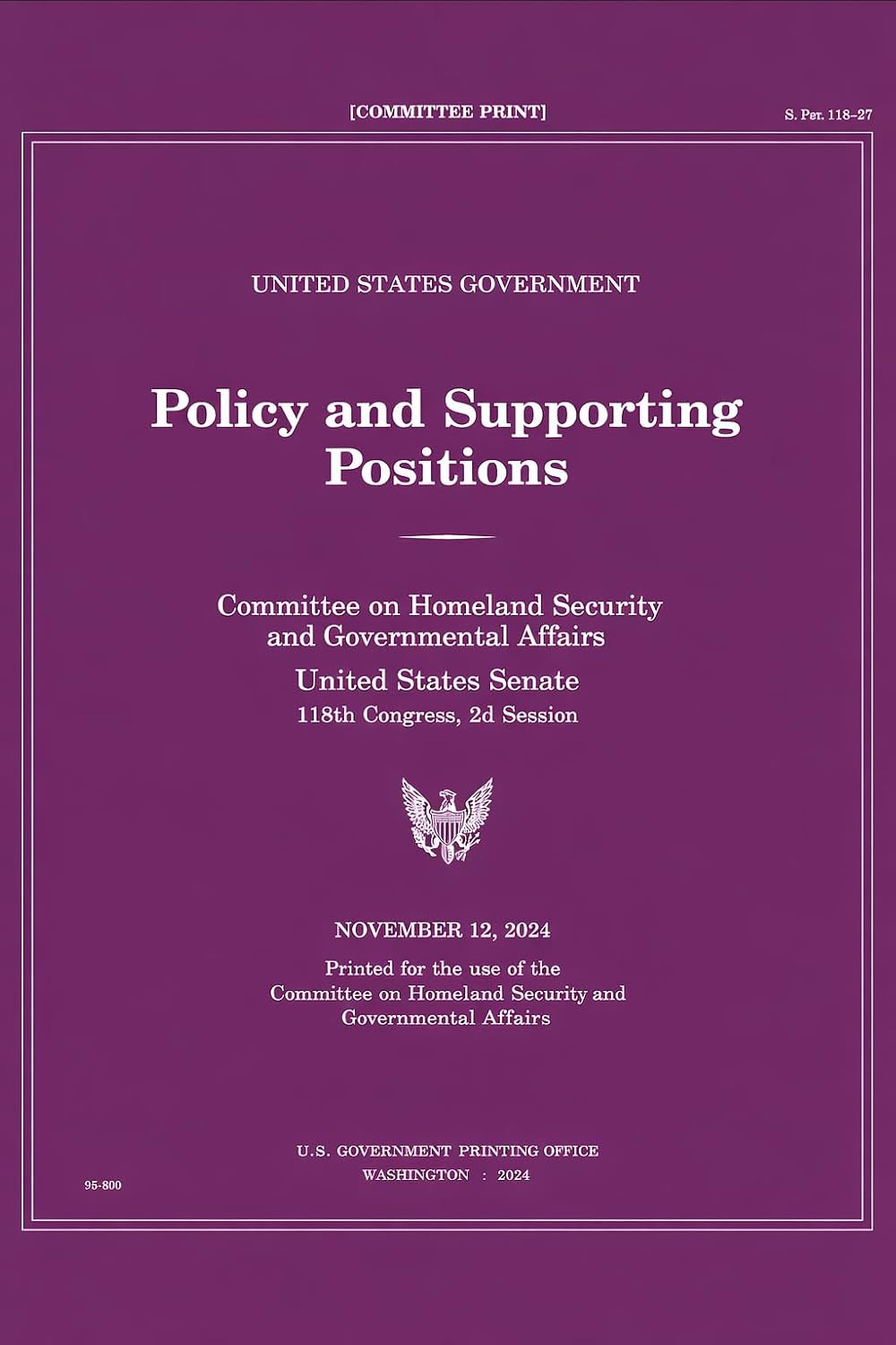 ler totalmente United States Government Policy and Supporting Positions: Plum Book 2004 (English Edition)