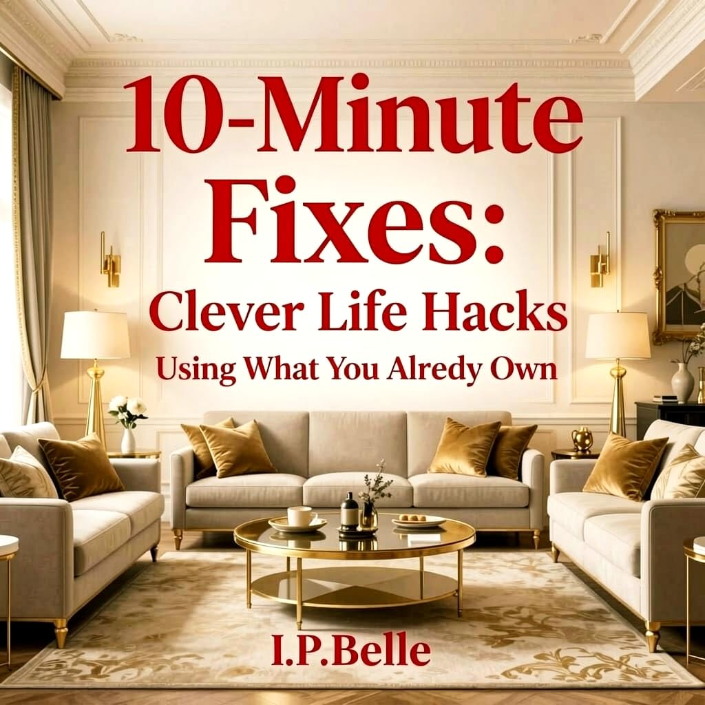 ler totalmente 10-Minute Fixes: Clever Life Hacks Using What You Already Own: Practical Household Solutions - Smart Life Hacks Everyday Items for Busy Moms (Orange Modern... & Decluttering Guide) (English Edition)