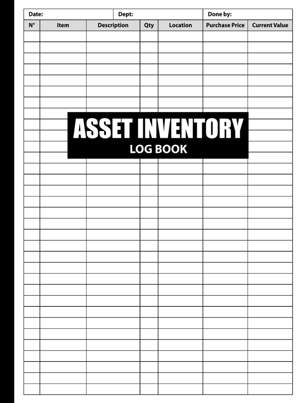 capítulo por capítulo baixar Asset Inventory Log Book: Inventory Book Ideal for Housekeeping.