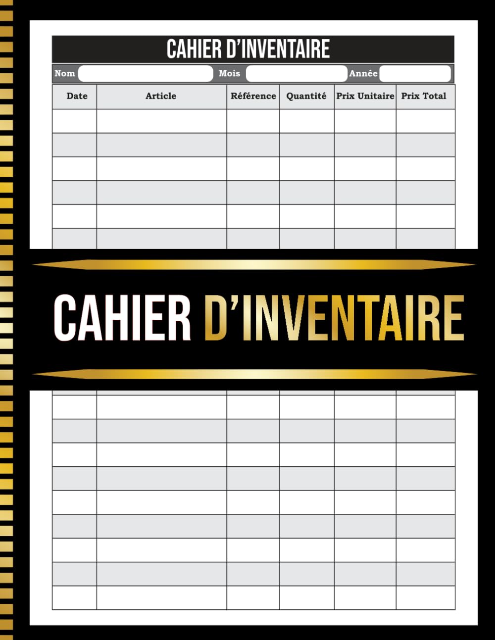 ler totalmente Cahier d'Inventaire: Journal de Gestion de Stock Avec Date, Référence, Quantité et Valeur des Articles – Format A4 (French Edition)