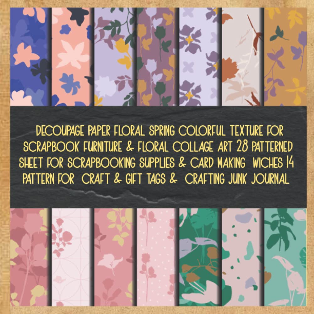 capítulo por capítulo baixar decoupage paper floral spring colorful texture for scrapbook furniture & floral collage art 28 patterned sheet for scrapbooking supplies & card making... craft & gift tags & crafting junk journal