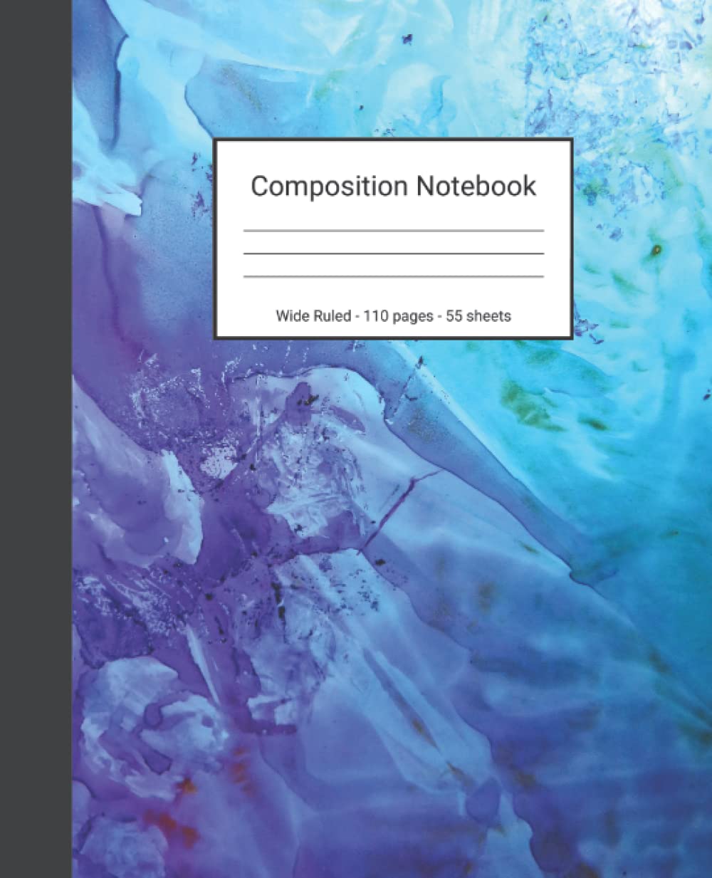capítulo por capítulo baixar Composition Notebook: Wide Ruled Paper Notebook Journal - Purple And Turquoise Abstract Painting - Blank Wide Lined Workbook