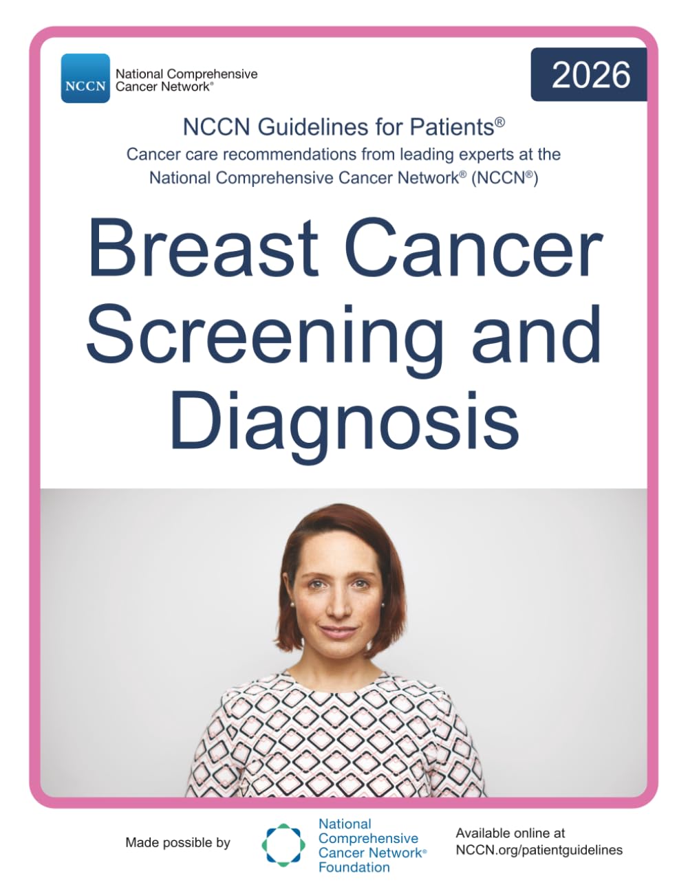 NCCN Guidelines for Patients® Breast Cancer Screening and Diagnosis baixar o livro de graça