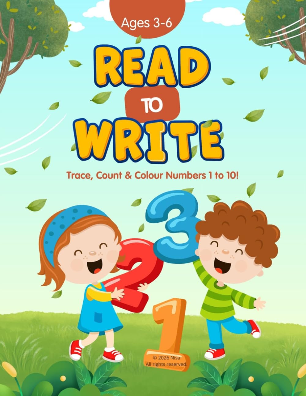 Read to write: Trace, Count and Colour Number 1 to 10!