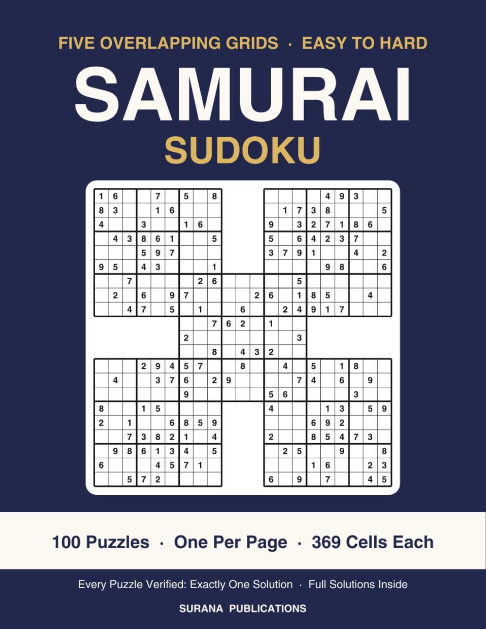 capítulo por capítulo baixar Samurai Sudoku: 100 Five-Grid Overlapping Puzzles, Easy to Hard, One Full Page Each, Every Puzzle Verified with One Solution