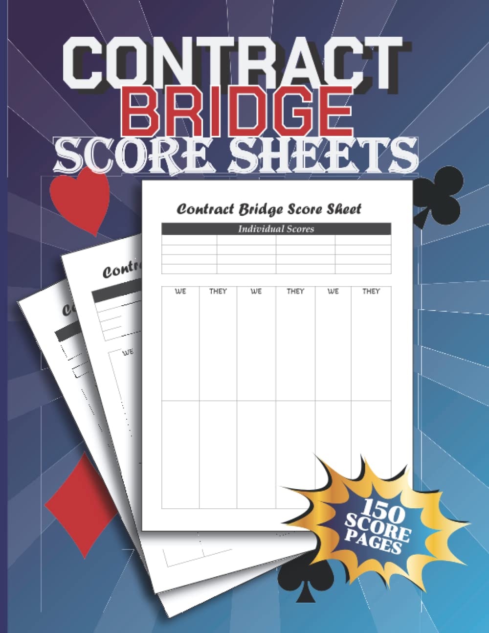 Contract Bridge Score Sheets: 150 Contract Bridge Score Cards for Scorekeeping baixar livro de graça