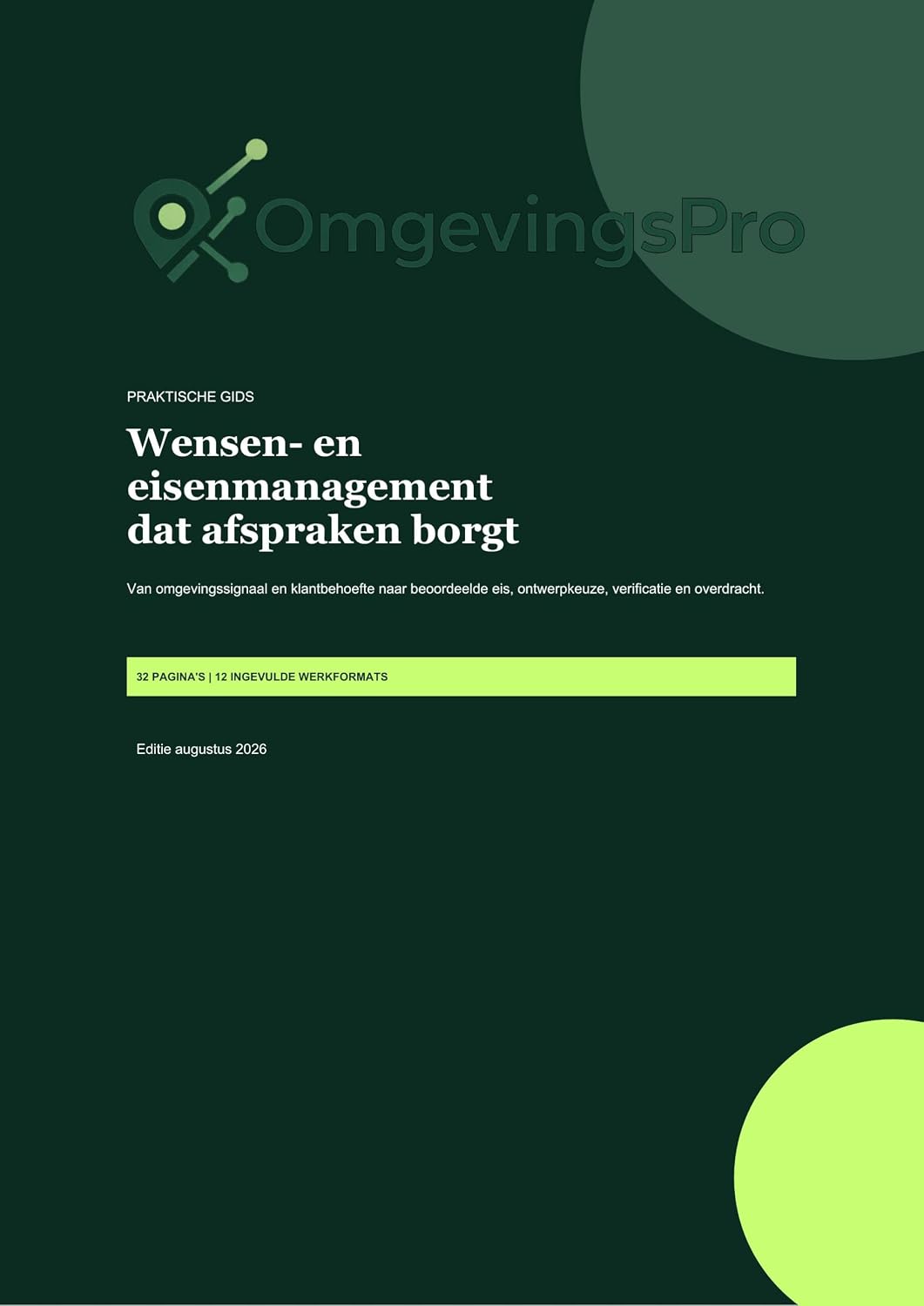 Wensen- en eisenmanagement dat afspraken borgt (Dutch Edition) baixar o livro de graça