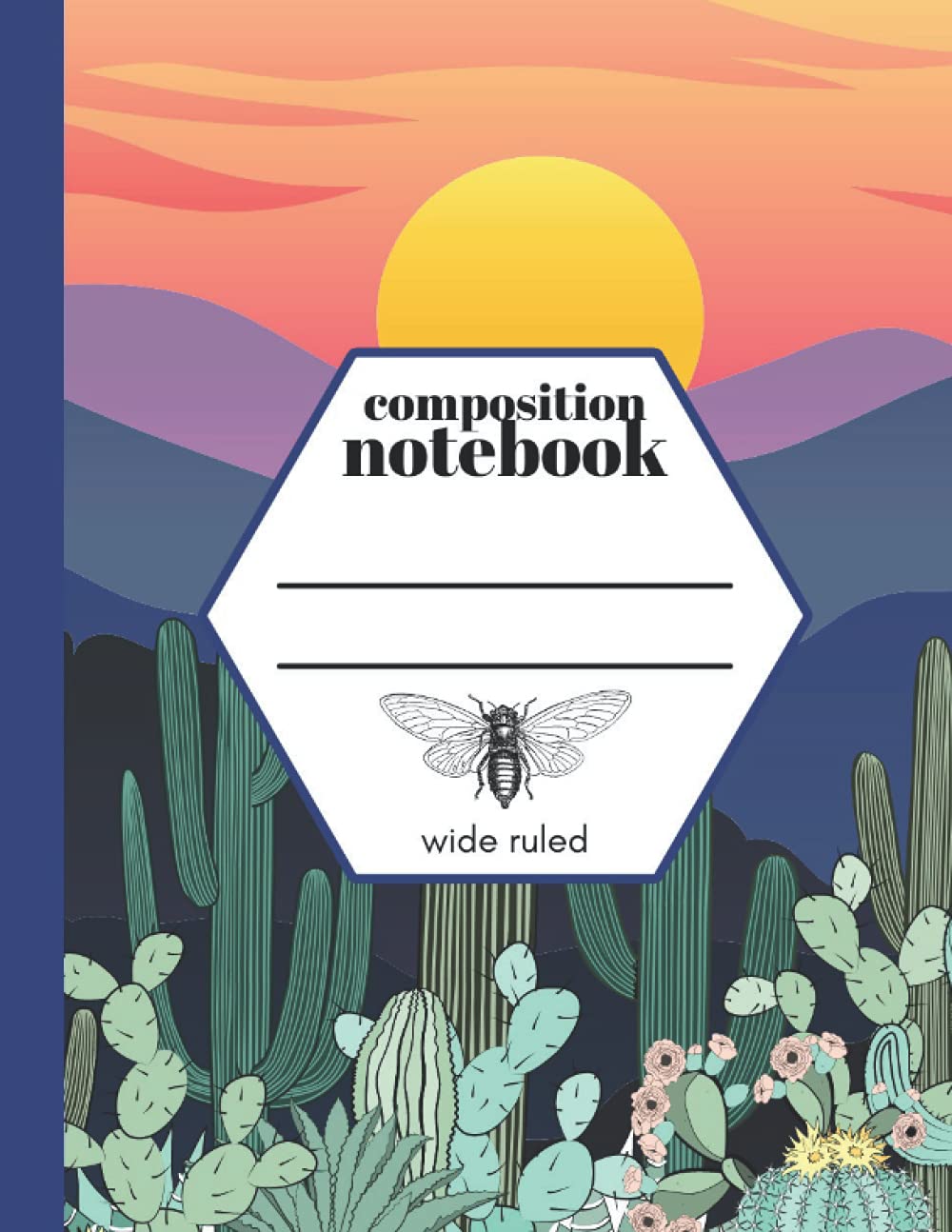 Composition Notebook Wide Ruled: Aesthetic Notebook for School. One Subject Notebook with 120 Pages. Southwest Saguaro Cactus Notebook. Colorful Composition Notebook. baixar livro de graça