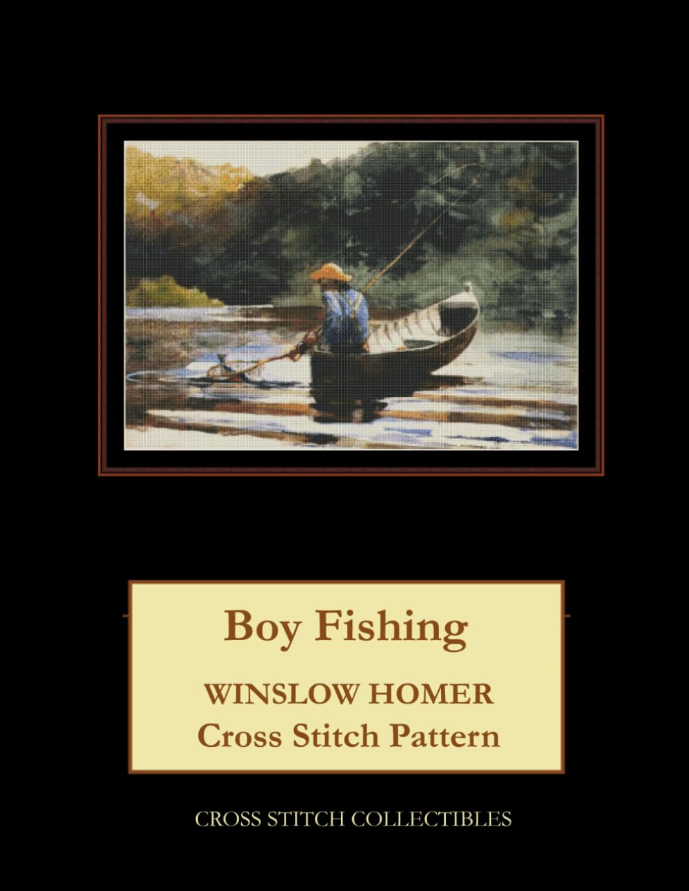 Boy Fishing: Winslow Homer Cross Stitch Pattern