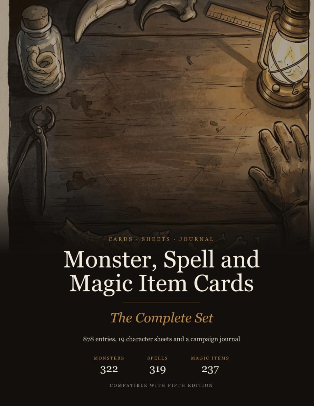 Monster, Spell and Magic Item Cards: The Complete Set — 878 Cards, 19 Character Sheets and a Campaign Journal for Fifth Edition baixar o livro de graça