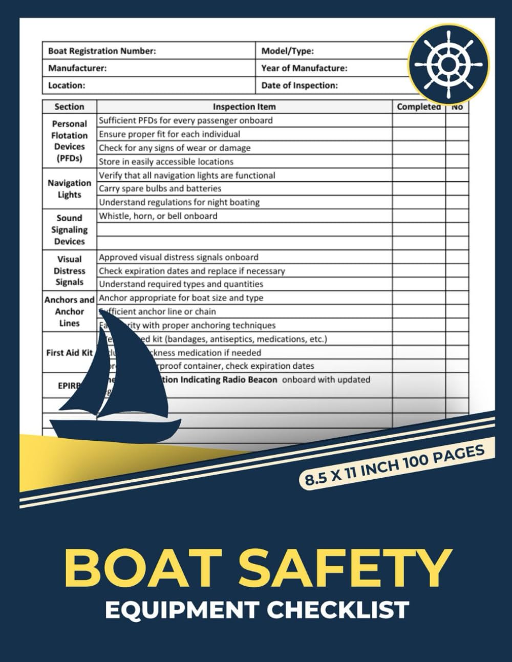 capítulo por capítulo baixar Boat Safety Equipment Checklist: for Boat Owners and Operators | Marine Safety Record Tracker | Navigation & Emergency Preparedness Forms Journal