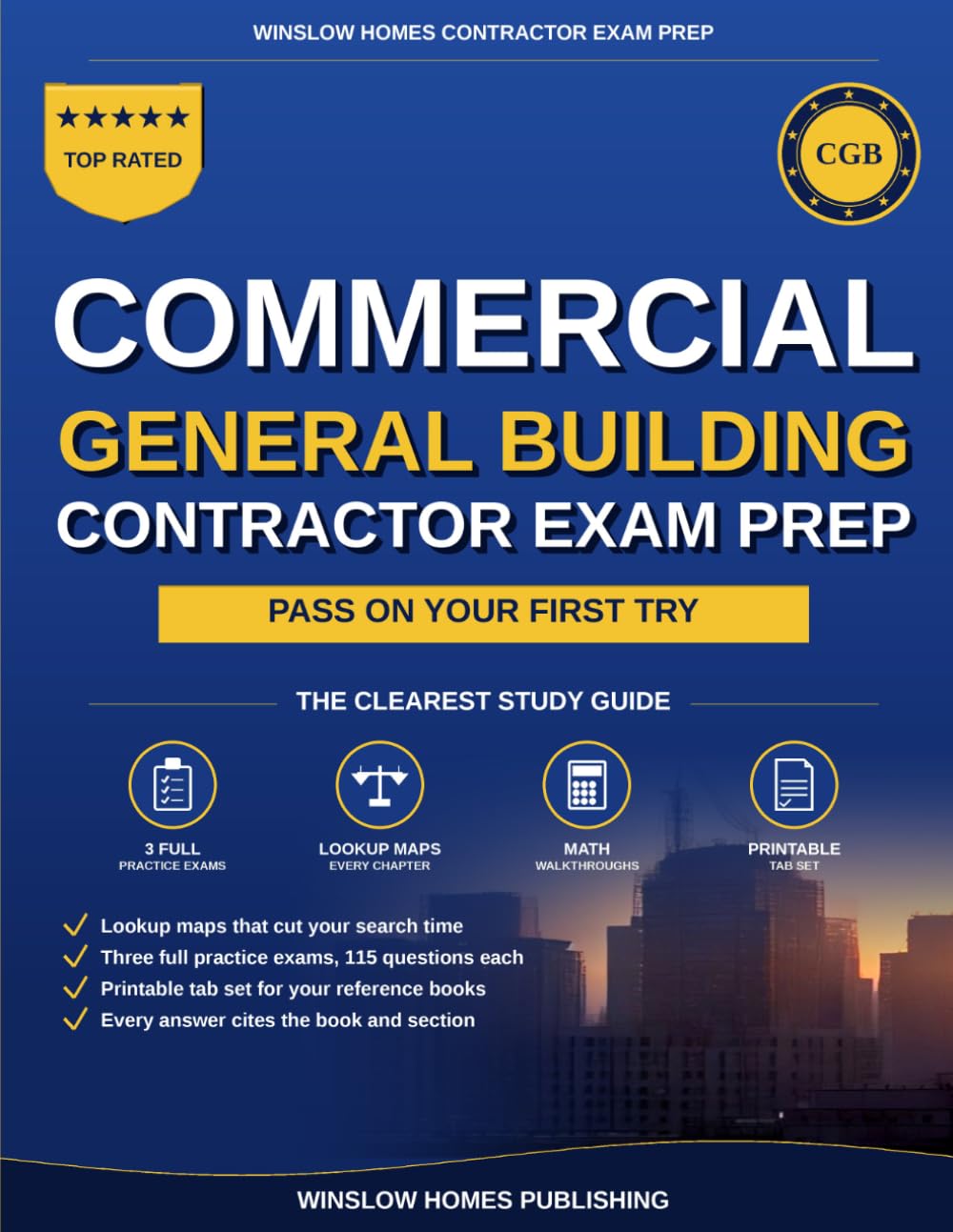 ler totalmente Commercial General Building Contractor Exam Prep: The Open Book Study System to Pass the NASCLA Accredited Examination, With Lookup Maps, 772 Practice... Tab Set (Winslow Homes Contractor Exam Prep)