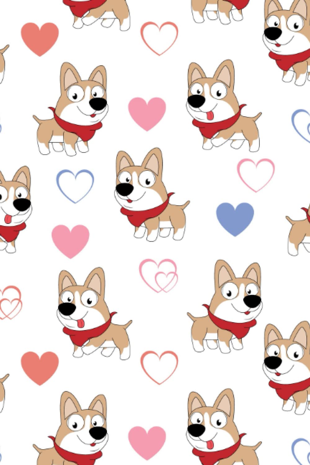 ler totalmente Notebook: Dog Funny Hearts Print Composition Notebook - College Ruled 100 Pages: College Ruled 100 Pages - 6x9 Paperback