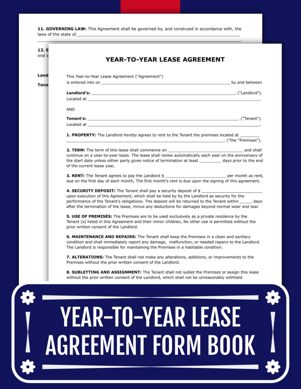 Year-to-Year Lease Agreement Form Book: 60 Essential Legal Forms for Landlords and Tenants. baixar o livro de graça