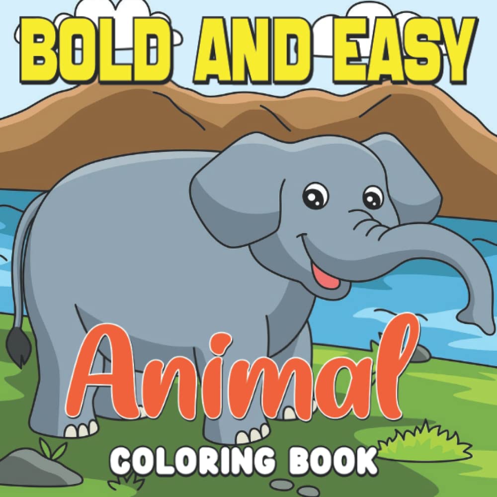 capítulo por capítulo baixar Bold and Easy Animal Coloring Book: Bold & Easy Coloring Pages for Adults to Color Simple Animals