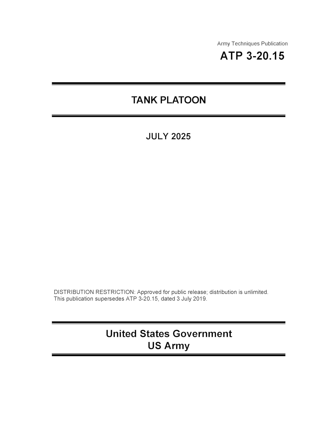 capítulo por capítulo baixar ATP 3-20.15 Tank Platoon July 2025: Field Pocket Size (English Edition)