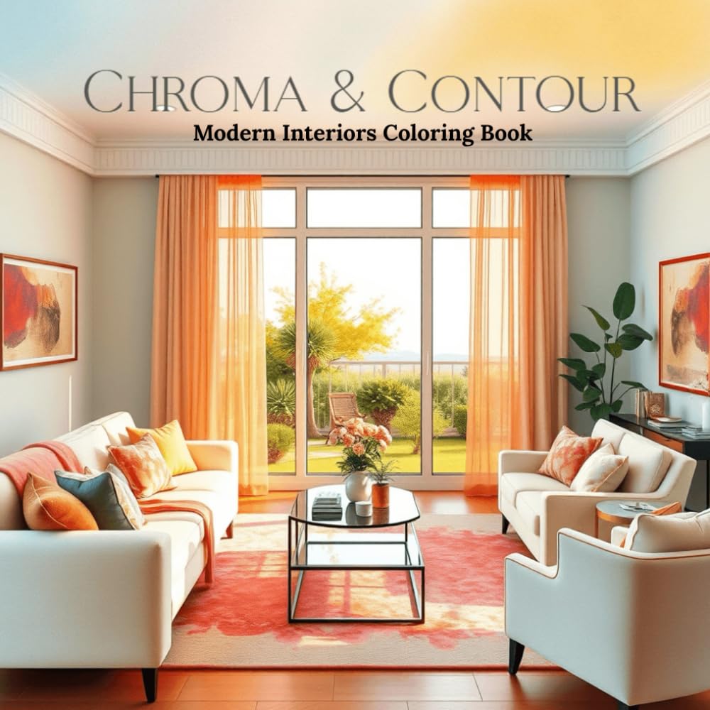 capítulo por capítulo baixar Chroma & Contour: Modern Interiors Coloring Book