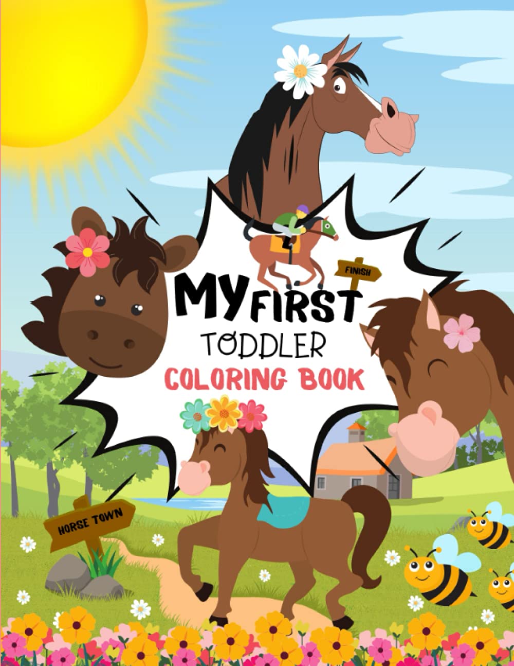 My First Toddler Coloring book: Beautiful Horse Edition for kids ages 3-5 6-8 baixar o livro de graça