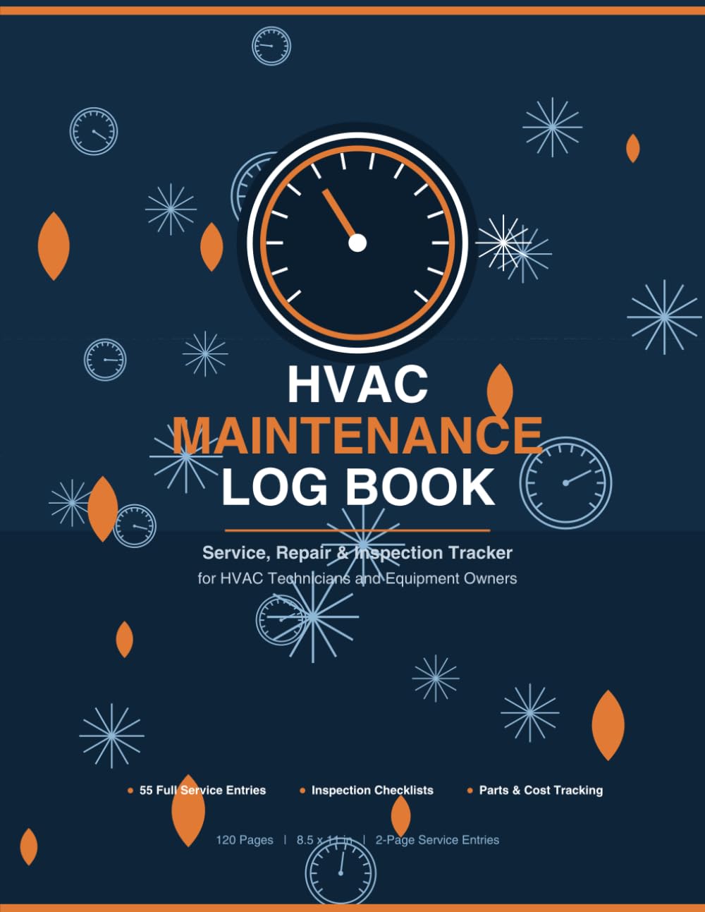 capítulo por capítulo baixar HVAC Maintenance Log Book: 55 Complete Service Entries with Equipment Directory, Seasonal Maintenance Guide, Inspection Checklists, Parts & Cost Tracking, and Troubleshooting Reference Charts