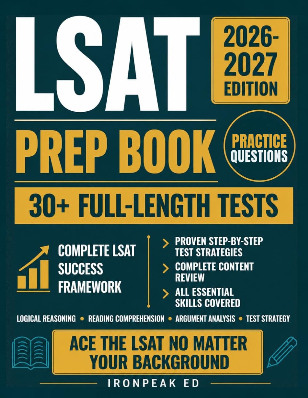 ler totalmente LSAT Prep Book: The Complete and Updated Study Guide with Full Length Practice Tests, Exam Questions, Step by Step Explanations and Test Day Techniques to Help You Earn a Top Score