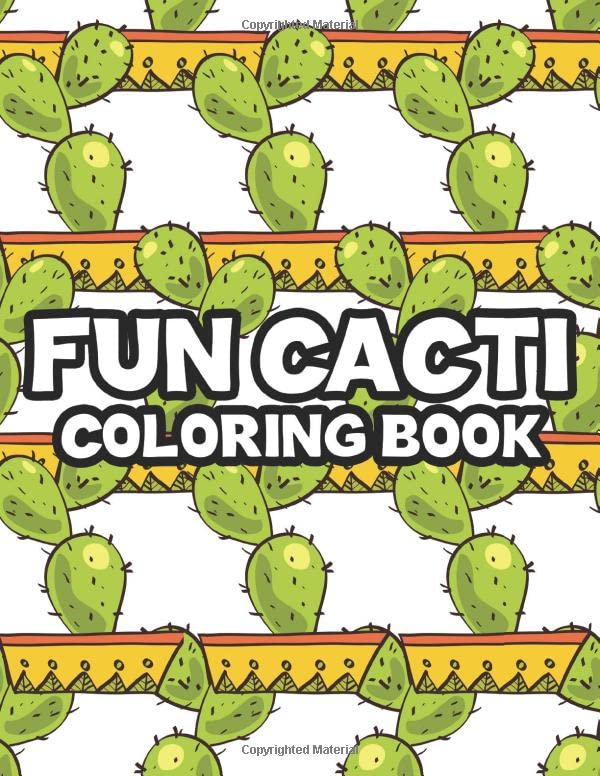 ler totalmente Fun Cacti Coloring Book: Adorable Coloring Pages For Cactus Lovers, Kids' Coloring Book With illustrations Of Deserts, Succulents