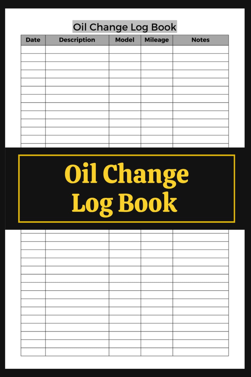 capítulo por capítulo baixar Oil Change Log Book (6 x 9 Inches): Vehicle Service Tracker, Mileage Register & Automotive Maintenance Journal