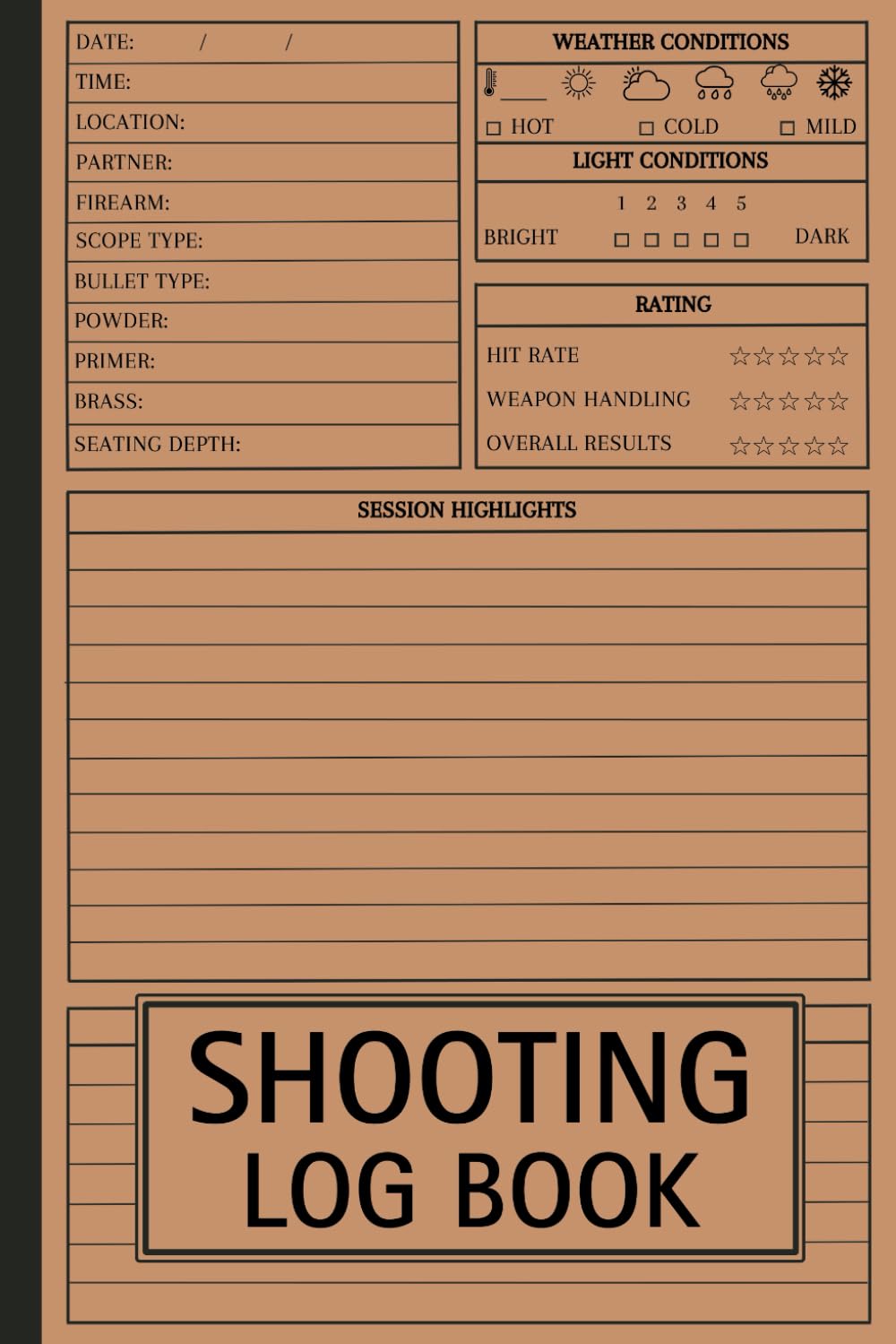 Shooting Log Book: Record Journal for Beginner and Professional Shooters baixar livro de graça