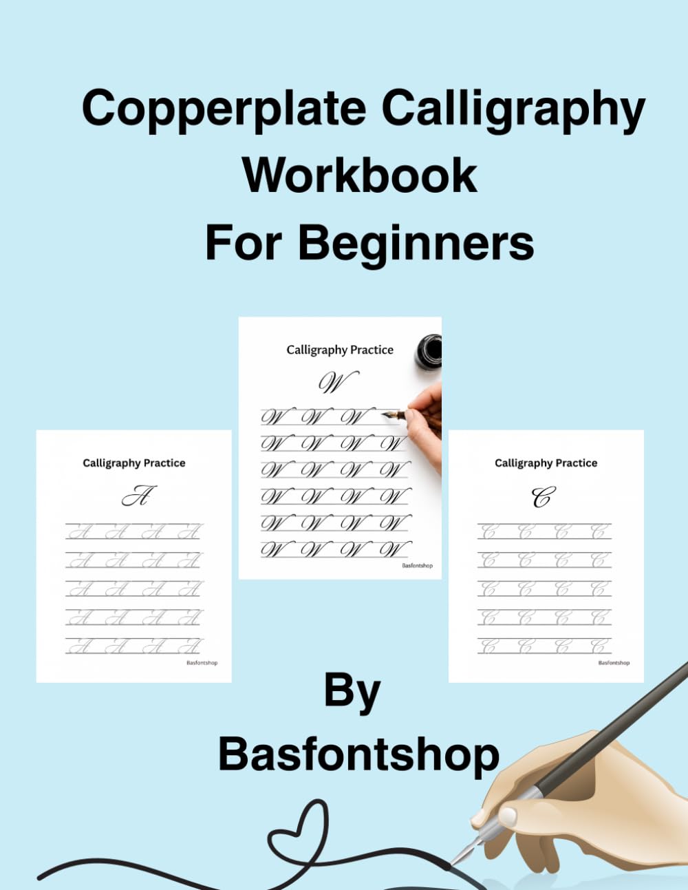 Copperplate Calligraphy Workbook For Beginners: Master Elegant Script with Step-by-Step Tracing, Basic Stroke Drills, and Alphabet Practice for Beginners (8.5 x 11 Inches) baixar o livro de graça