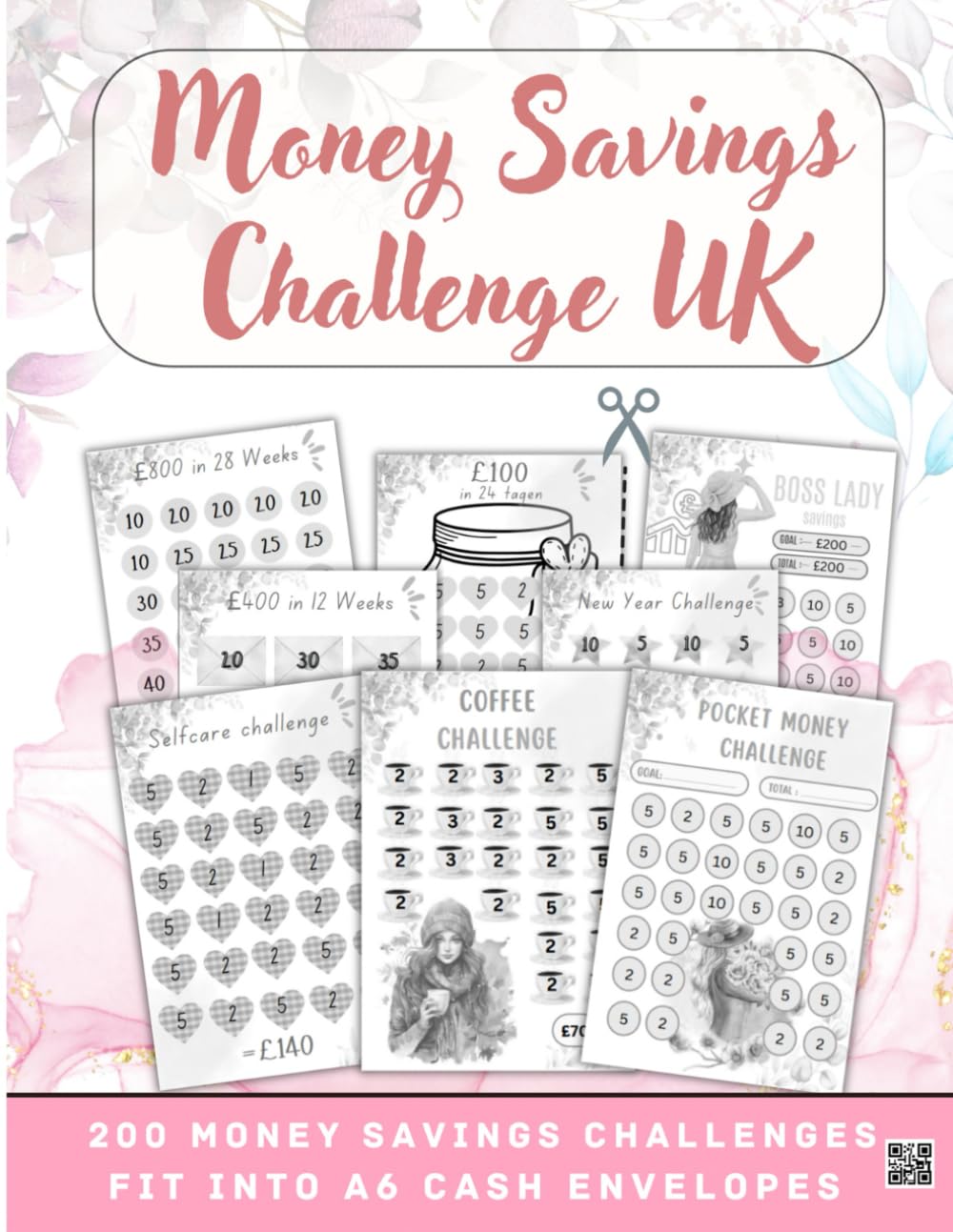 Money Savings Challenges UK: 200 Saving Challenge for low income | A6 Budget Inserts to Cut-out for Cash Stuffing baixar o livro de graça