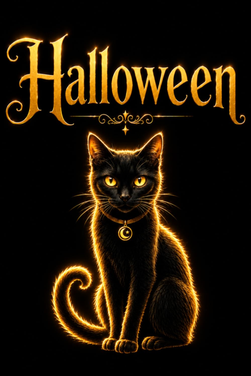 Halloween: Gothic Black Cat Lined Journal for Halloween, Writing, Journaling, Notes, Ideas, Lists and Creative Thoughts baixar livro de graça