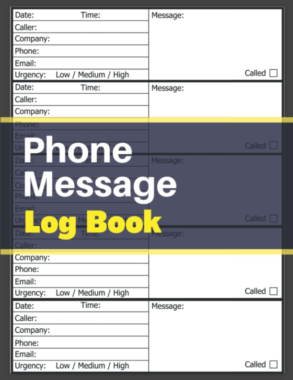 Phone Message Log Book: Simple Voicemail And Phone Calls Organizer for Work And Business baixar o livro de graça