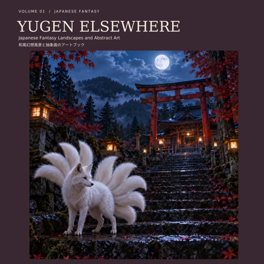 ler totalmente YUGEN ELSEWHERE: Volume 01: Japanese Fantasy Landscapes and Abstract Art — A Visual Journey Through Mystical Japan, Sacred Places, Yokai, and Dreamlike Realms