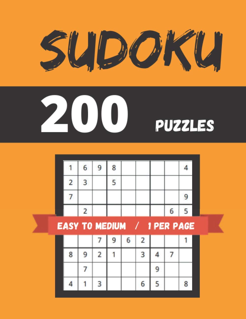 capítulo por capítulo baixar 200 Sudoku Puzzles Easy to Medium: Sudoku Puzzle Book 1 Per Page With Solutions