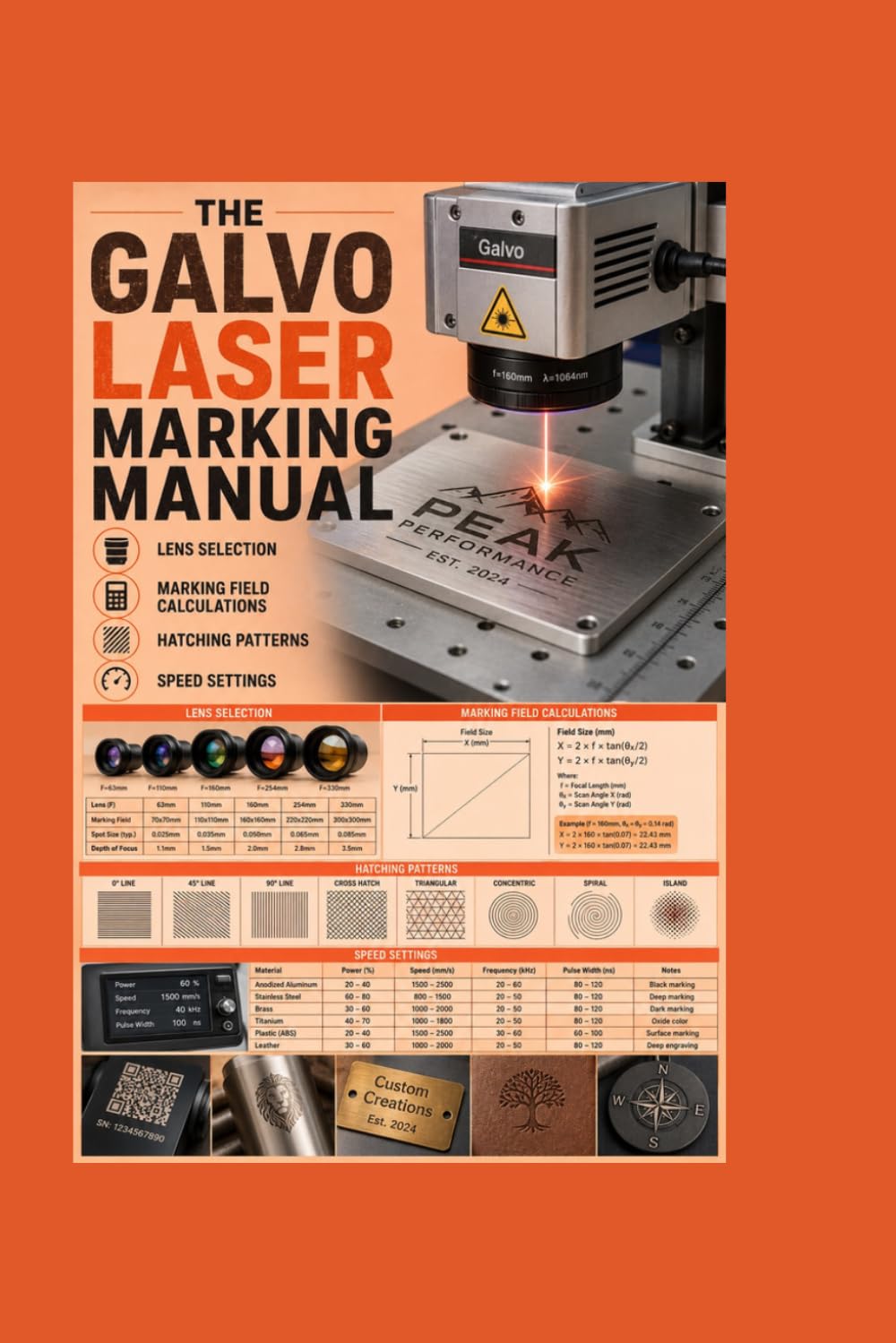 The Galvo Laser Marking Manual: Lens Selection Marking Field Calculations Hatching Patterns and Speed Settings baixar livro de graça