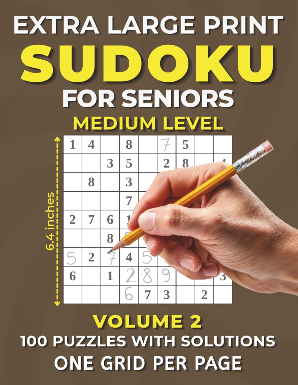ler totalmente Medium Extra Large Print Sudoku for Seniors: 100 Medium Puzzles with Solutions One Sudoku Grid Per Page - Volume 2 (Extra Large Print Sudoku Puzzles for Seniors 1 Per Page)