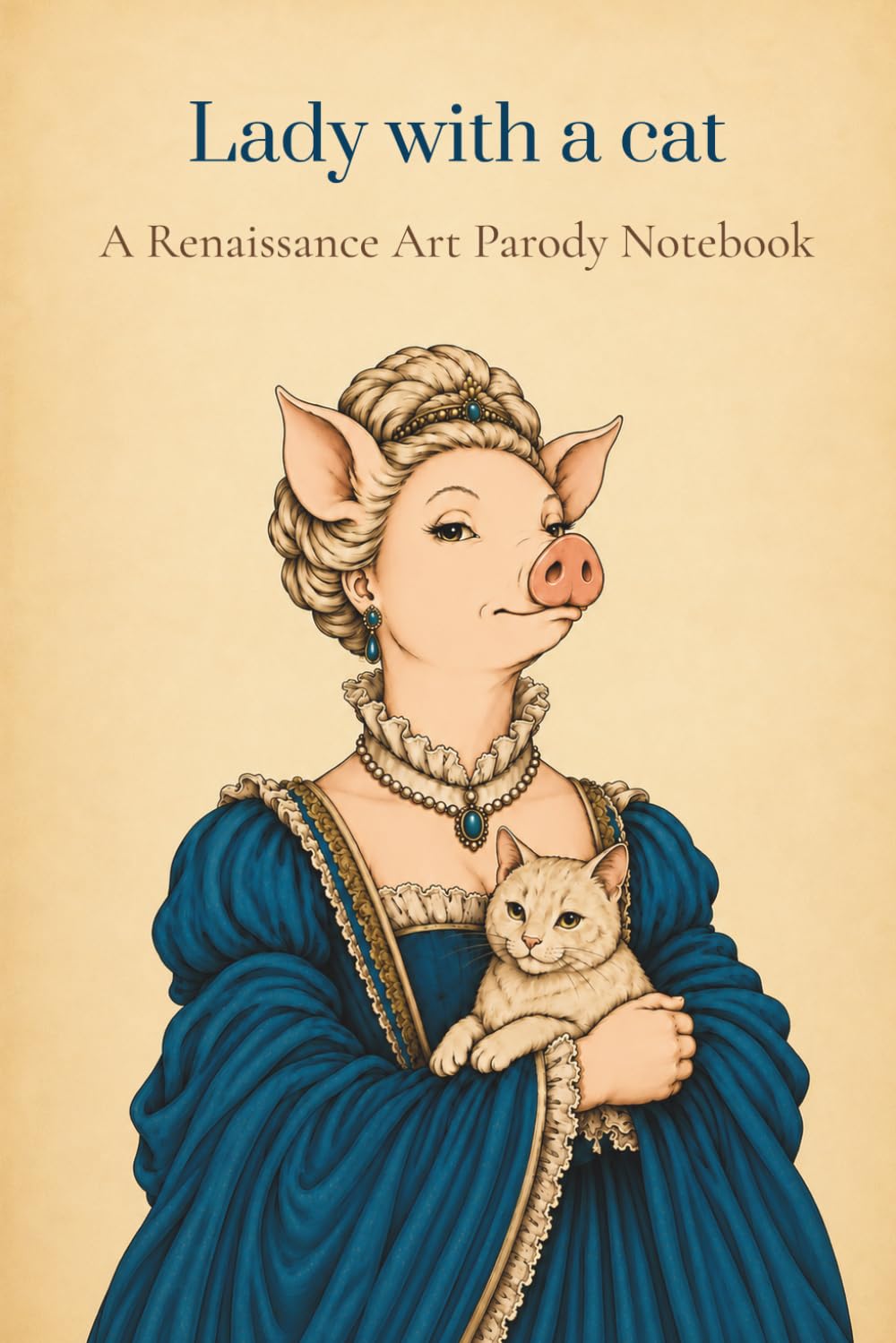 capítulo por capítulo baixar Lady with a Cat: A Renaissance Art Parody Notebook: Whimsical Pig Reimagining Inspired by Lady with an Ermine | 120 Lined Pages