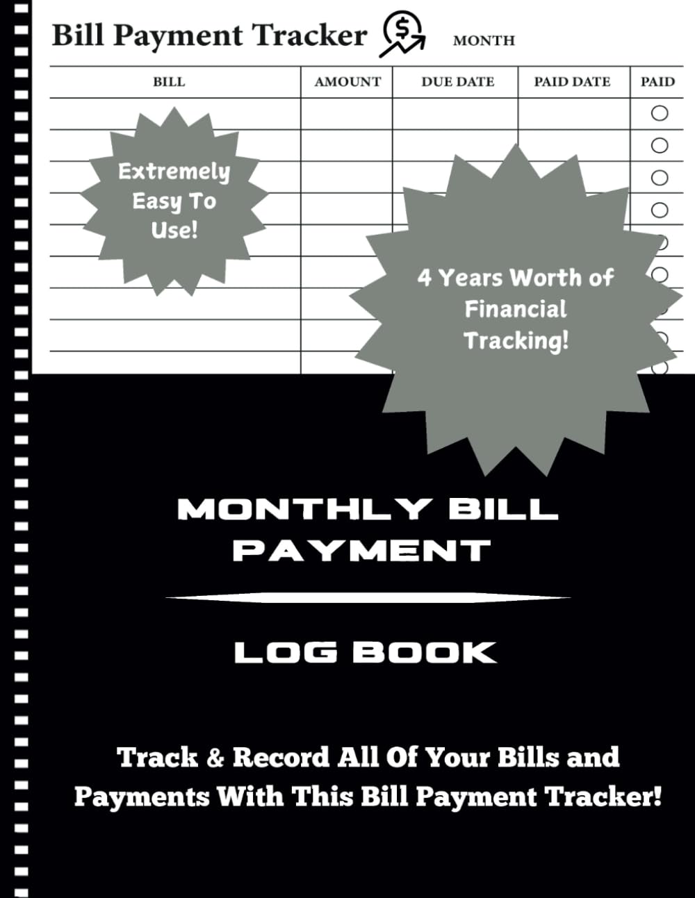 Monthly Bill Payment Check List: Easy Bill Tracker Notebook, 4 Years Worth of Expenses! Great Gift For Anyone With Billing Responsibilities! baixar livro de graça