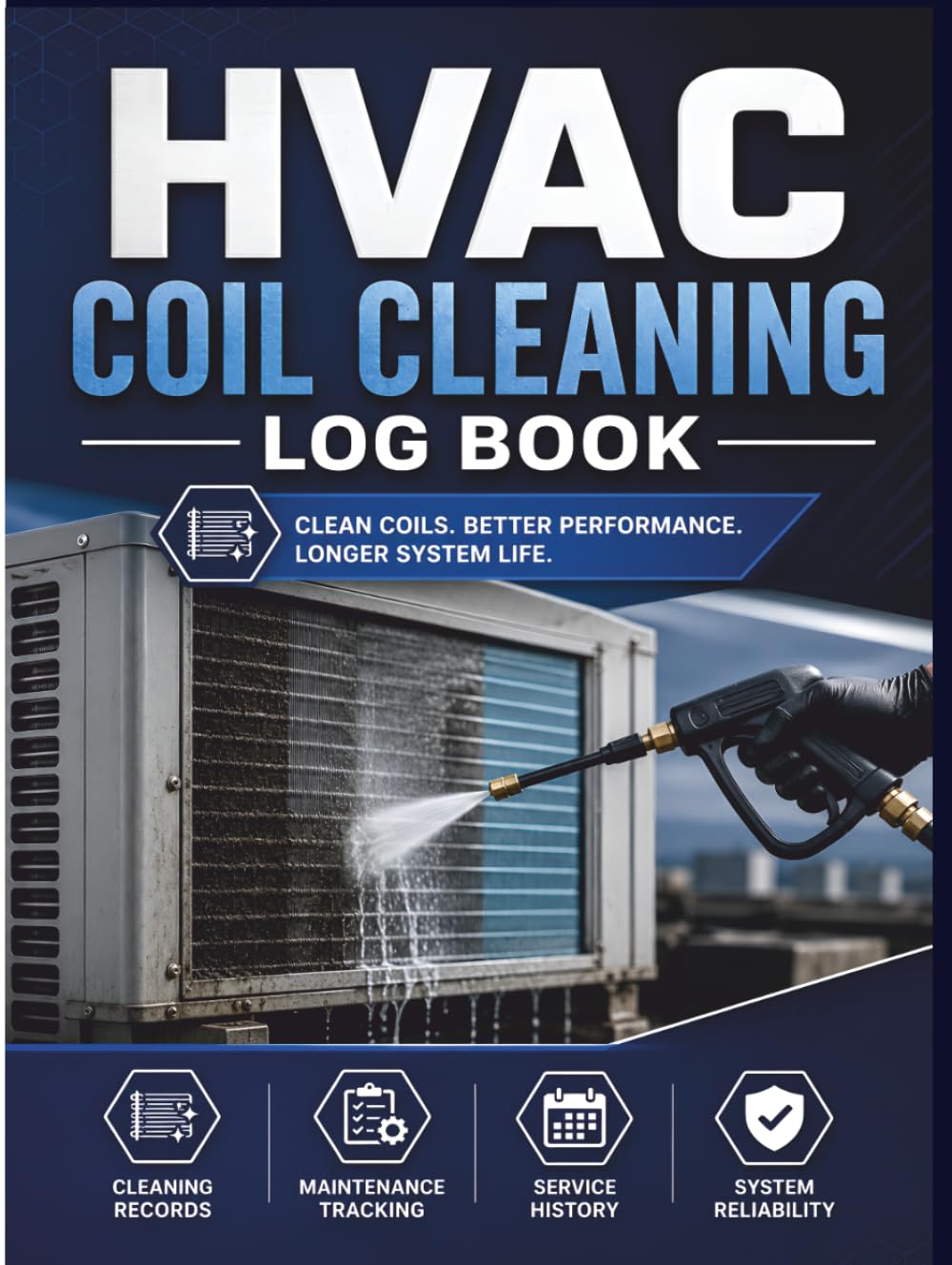 capítulo por capítulo baixar HVAC Coil Cleaning Log Book: Commercial AC Chemical Maintenance Journal | Evaporator Condenser Work Order Ledger & Facility Service Notebook (8.5 x 11 Inches)