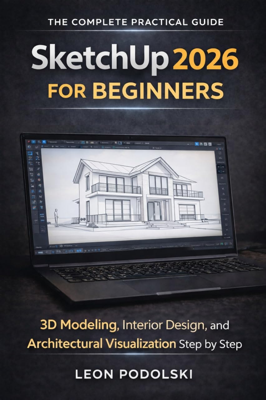 ler totalmente SKETCHUP 2026 FOR BEGINNERS: The Complete Step-by-Step Guide to 3D Modeling, Interior Design, and Architectural Visualization from Scratch (English Edition)