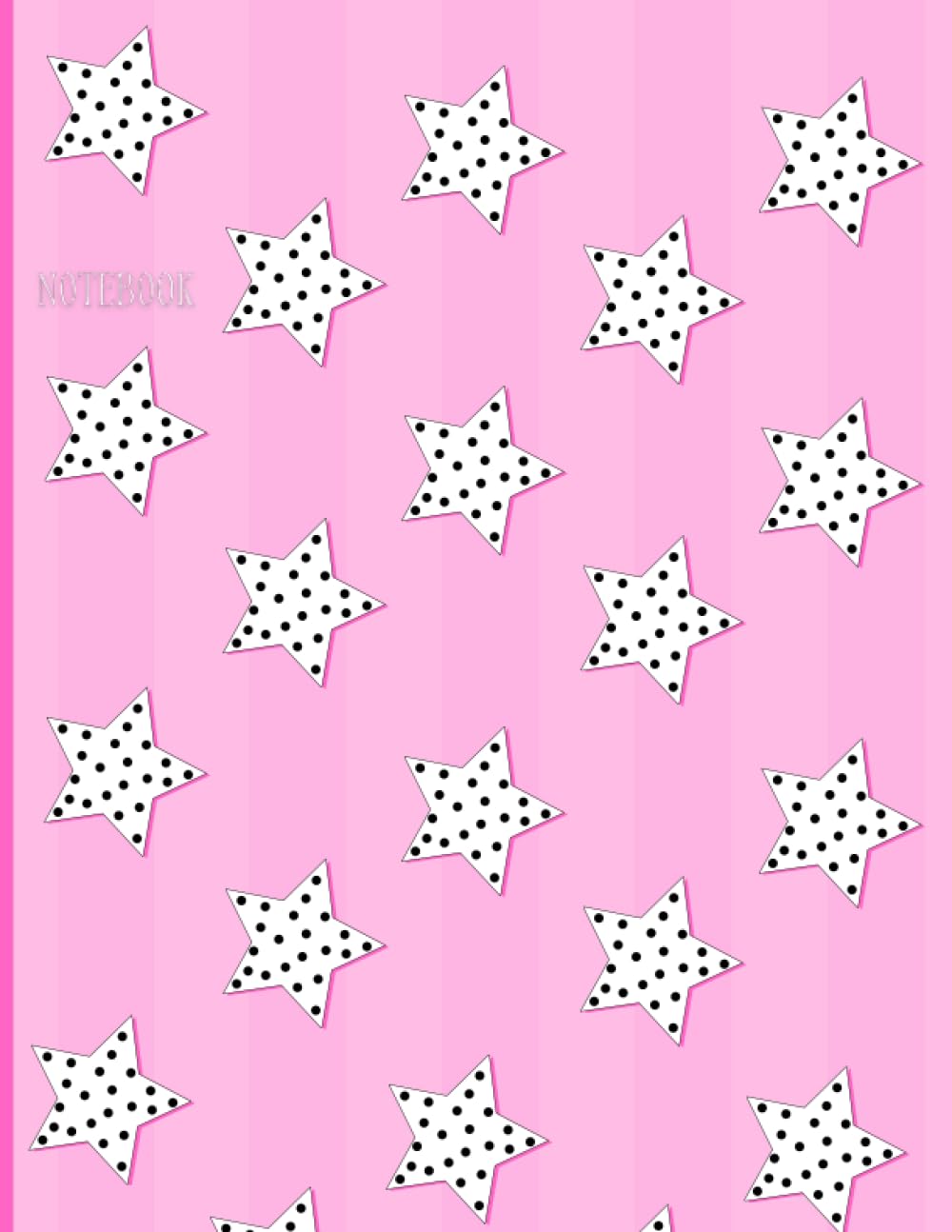 capítulo por capítulo baixar Notebook Aesthetic: Preppy, Polka Dot Stars, Aesthetic Notebook For School, Pink Blank Lined Composition Notebook