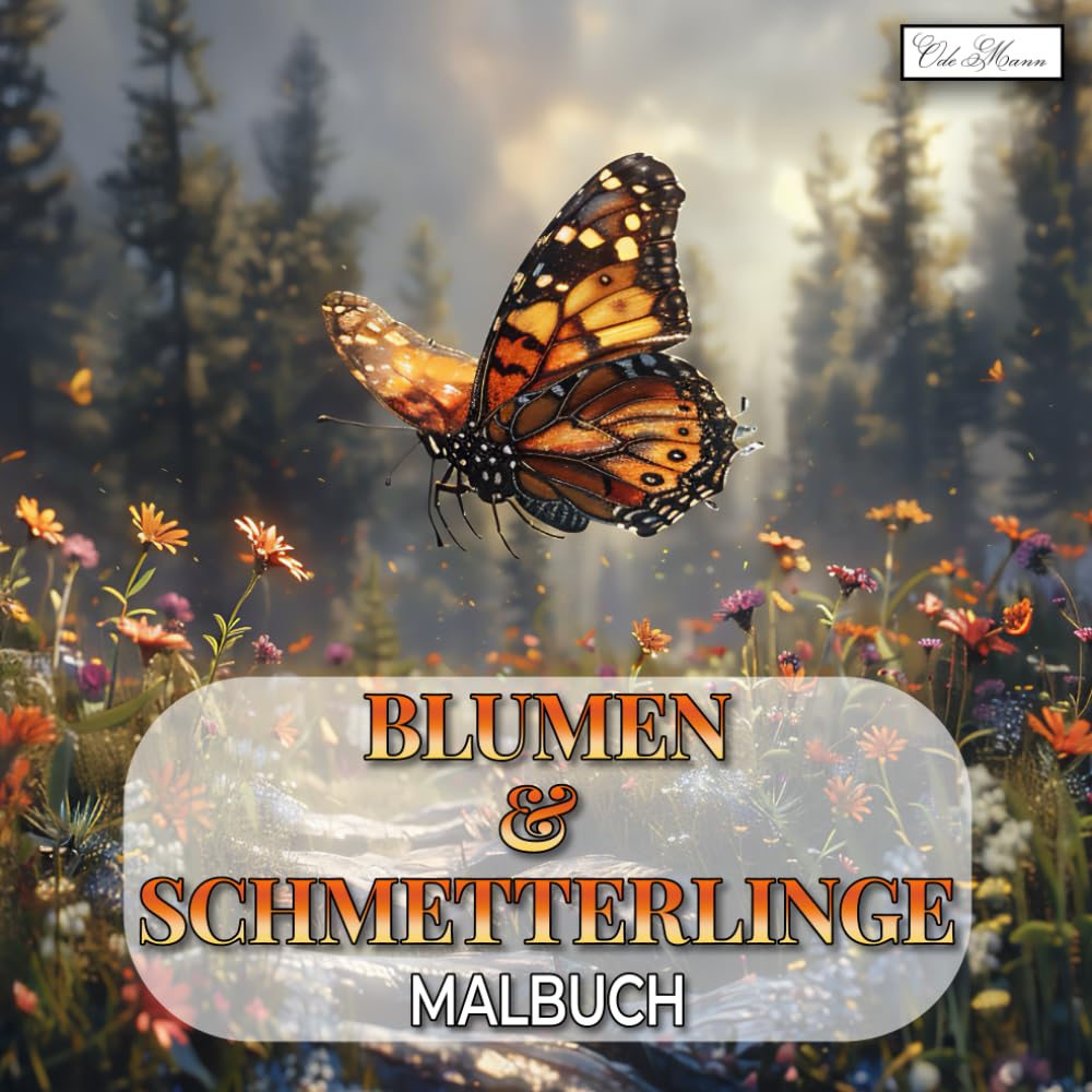 Schmetterlinge und Blumen Malbuch: 60 Illustrationen für Jugendliche und Erwachsene – Kreativer Ausgleich mit floralen Motiven – Großformat 8.5x8.5... Druck für entspanntes Malen. (German Edition) baixar o livro de graça